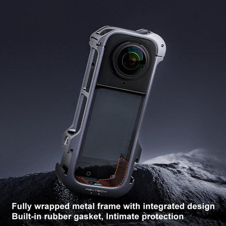 For Insta360 X4 PGYTECH P-55A-010 Metal Rabbit Cage Aluminum Expanding Protective Bezel With Lens Case - free shipping - PMC TechLife - Order now!
