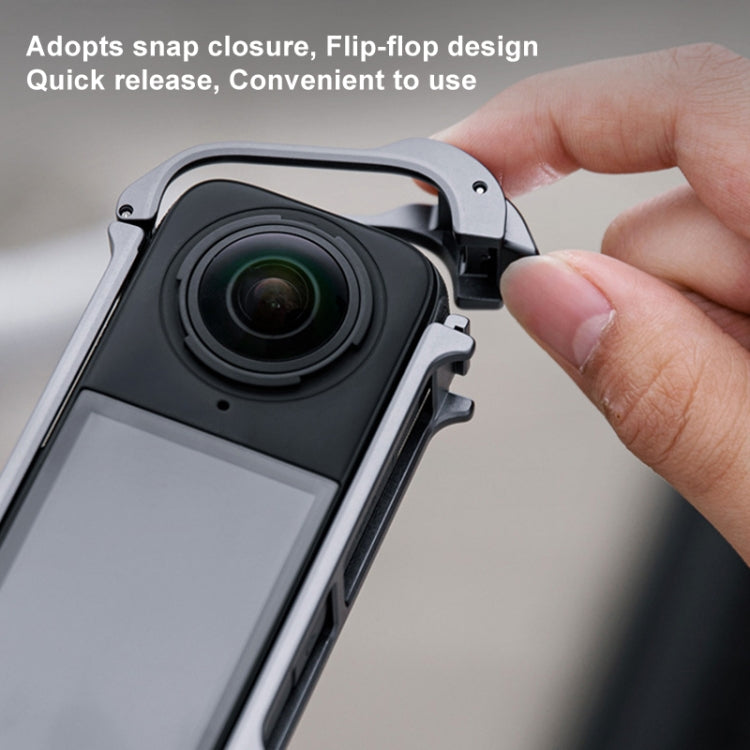 For Insta360 X4 PGYTECH P-55A-010 Metal Rabbit Cage Aluminum Expanding Protective Bezel With Lens Case - free shipping - PMC TechLife - Order now!