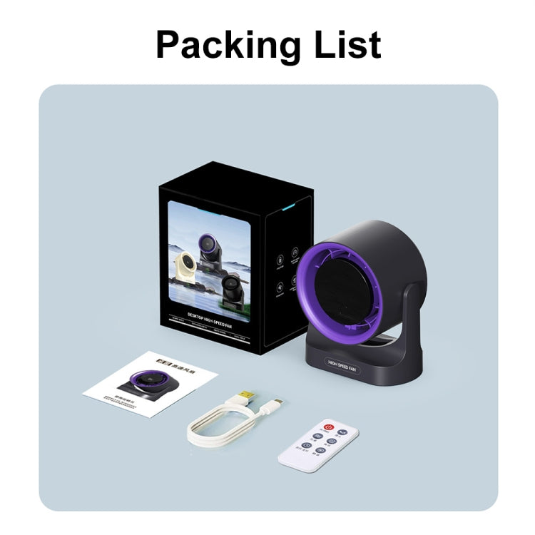 HX-F315 100-speed USB Charging Digital Display Wall-mounted Desktop Turbine Fan(White) - Electric Fans by PMC TechLife | Online Shopping South Africa | PMC TechLife | Buy Now Pay Later Mobicred