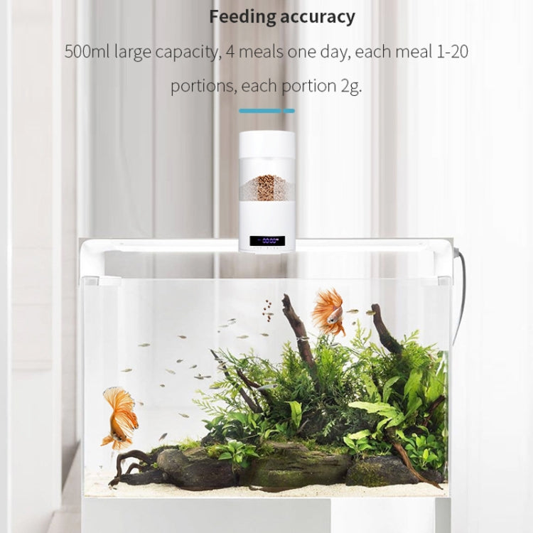 USB Direct Plug / Battery Dual-Use Automatic Fish Feeder Timing Dosing Feeder(White) - Feeders by PMC TechLife | Online Shopping South Africa | PMC TechLife | Buy Now Pay Later Mobicred