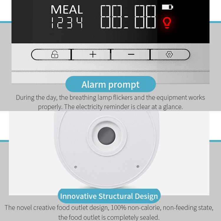 USB Direct Plug / Battery Dual-Use Automatic Fish Feeder Timing Dosing Feeder(White) - Feeders by PMC TechLife | Online Shopping South Africa | PMC TechLife | Buy Now Pay Later Mobicred