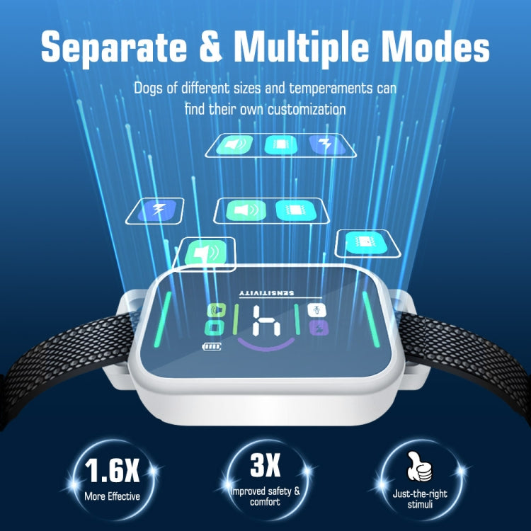 Color Screen Stop Bark Dog Trainer Anti Barking Pet Products(Black) - Training Aids by PMC TechLife | Online Shopping South Africa | PMC TechLife | Buy Now Pay Later Mobicred