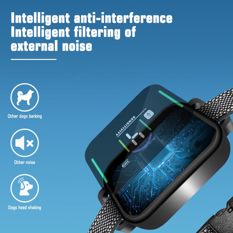 Color Screen Stop Bark Dog Trainer Anti Barking Pet Products(Black) - Training Aids by PMC TechLife | Online Shopping South Africa | PMC TechLife | Buy Now Pay Later Mobicred