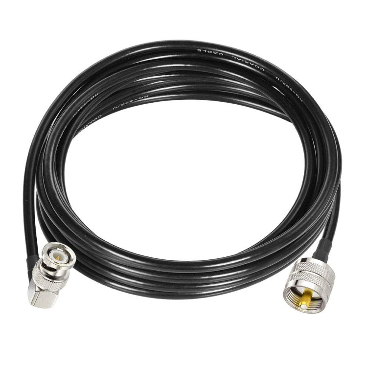 5m BNC Male Right Angle To UHF PL259 Male RG58 Coaxial Cable - Connectors by PMC TechLife | Online Shopping South Africa | PMC TechLife | Buy Now Pay Later Mobicred