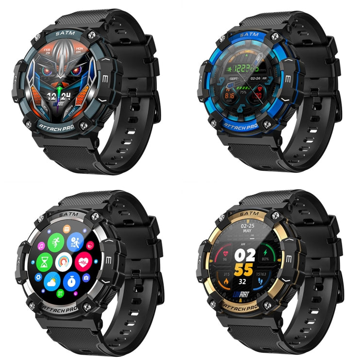 LOKMAT ATTACK 2 PRO 1.39-Inch 5ATM Waterproof Health Monitoring Bluetooth Smart Watch(Gray) - free shipping - PMC TechLife - Order now!
