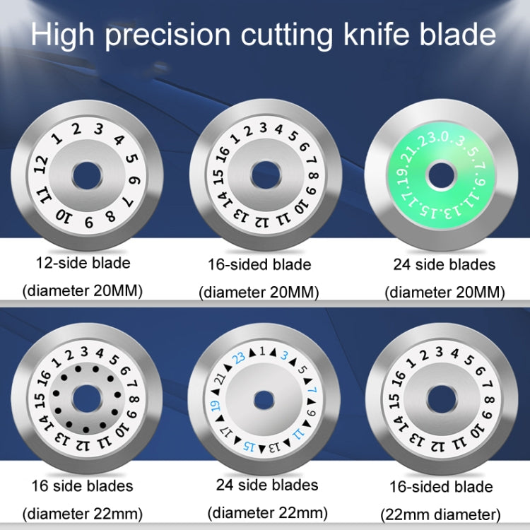 20mm 24 Rotating Surface Fiber Optic Cutting Knife Replacement Tungsten Steel Blade - Lan Cable and Tools by PMc TechLife | Online Shopping South Africa | PMc TechLife | Buy Now Pay Later Mobicred