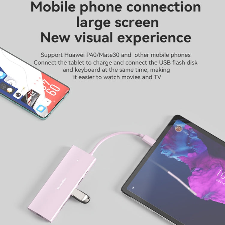 Blueendless 4K60Hz + Gigabit LAN + Data Type-C Docking Station, Spec: 9-in-1 Reading Card Blue - free shipping - PMC Jewellery - Order now!