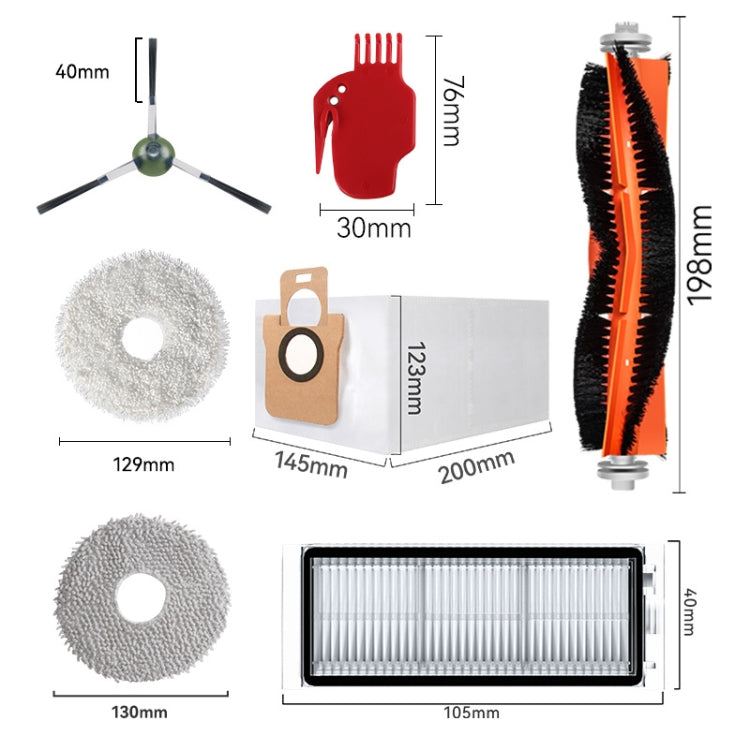 For Dreame L20 Ultra / X20 Pro / X20 Pro Plus Robot Vacuum Accessories 1pair Black Side Brush - free shipping - PMc TechLife - Order now!