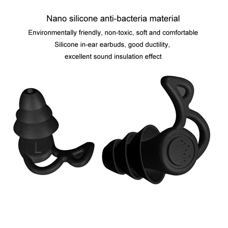 Noise Canceling Sleeping Earplugs Triple Layer Soundproofing Silicone Swimming Earplugs(White) - free shipping - PMC TechLife - Order now!