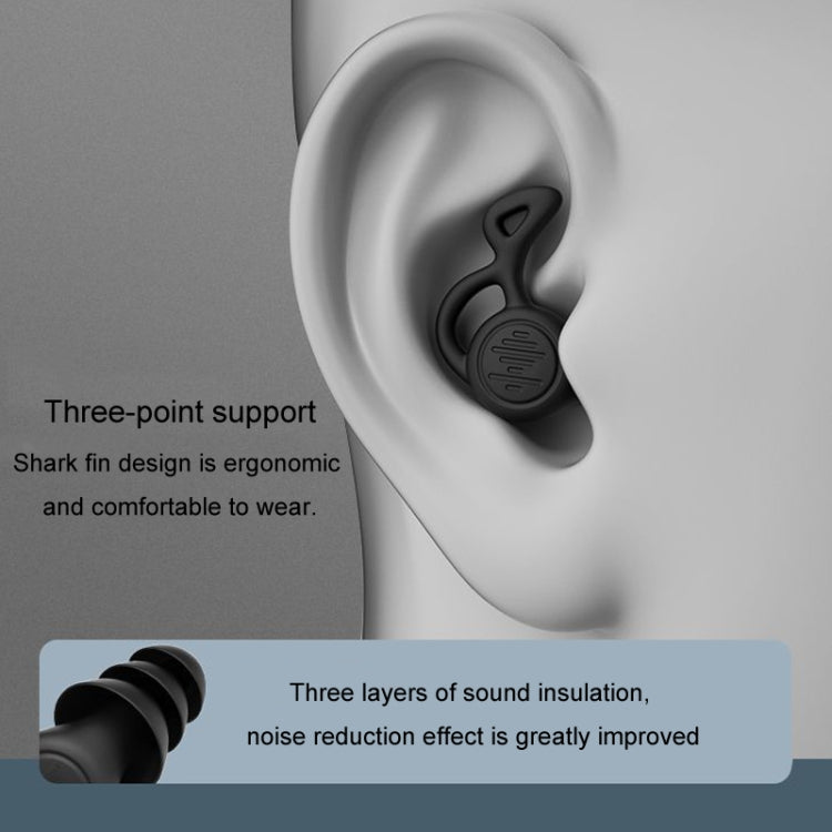 Noise Canceling Sleeping Earplugs Triple Layer Soundproofing Silicone Swimming Earplugs(Black) - free shipping - PMC TechLife - Order now!