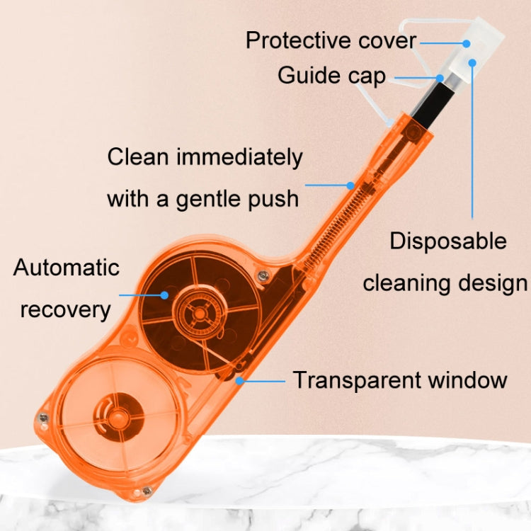 For MPO / MTP Fiber Optic Cleaning Pen Optical Module Ferrule Endface Cleaner(Orange) - Lan Cable and Tools by PMC Jewellery | Online Shopping South Africa | PMC Jewellery | Buy Now Pay Later Mobicred