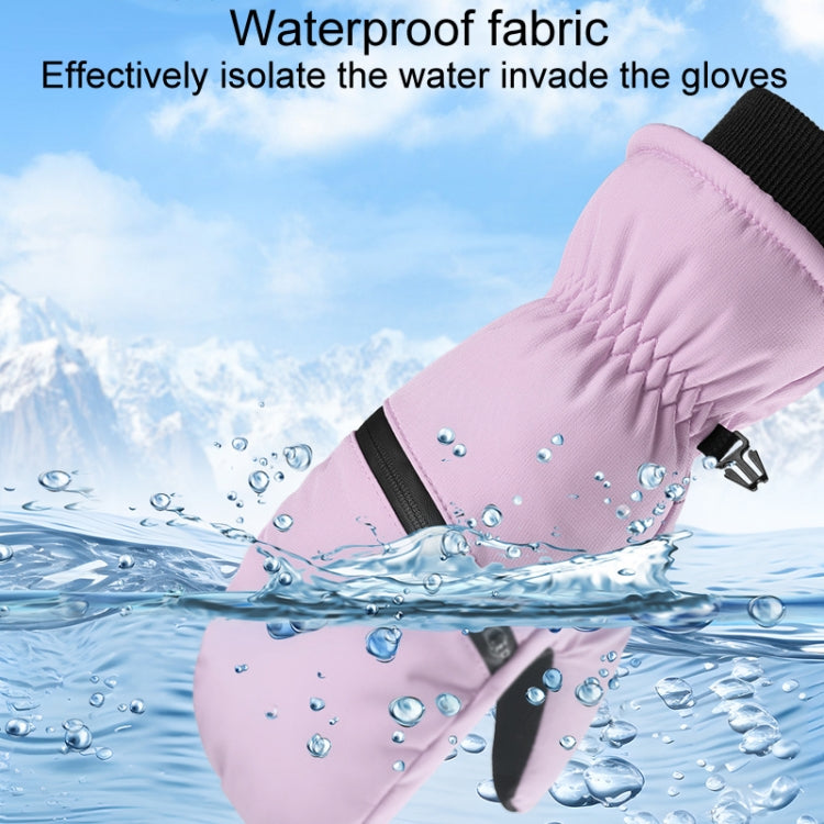 Winter Padded Ski Gloves Outdoor Windproof Warm Sports Gloves, Size: S(White) - Safety Gloves by PMC TechLife | Online Shopping South Africa | PMC TechLife | Buy Now Pay Later Mobicred