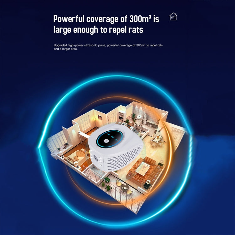 QSQ218 Multifunctional LED Household Indoor High-power Ultrasonic Mouse Repellent UK Plug(Black) - Repellents by PMc TechLife | Online Shopping South Africa | PMc TechLife | Buy Now Pay Later Mobicred