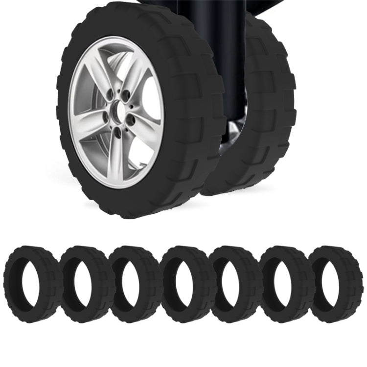 8pcs /Set Luggage Wheel Silicone Protective Cover Swivel Chair Wheel Sound Reducing Cover, Size: Small 4-5cm Wheels(4 Generation Black) - free shipping - PMC TechLife - Order now!