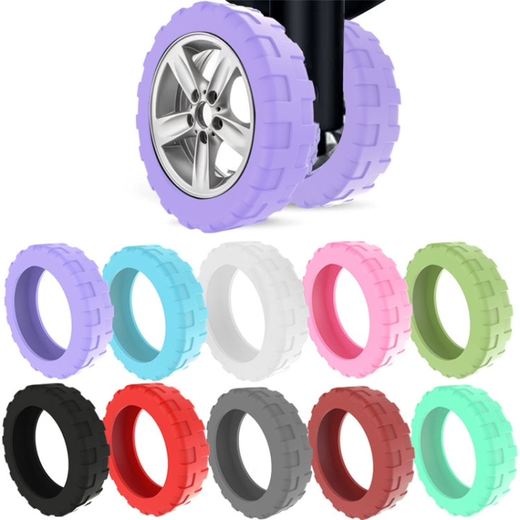 8pcs /Set Luggage Wheel Silicone Protective Cover Swivel Chair Wheel Sound Reducing Cover, Size: Small 4-5cm Wheels(Purple Mixed Blue) - Accessories by PMC TechLife | Online Shopping South Africa | PMC TechLife | Buy Now Pay Later Mobicred
