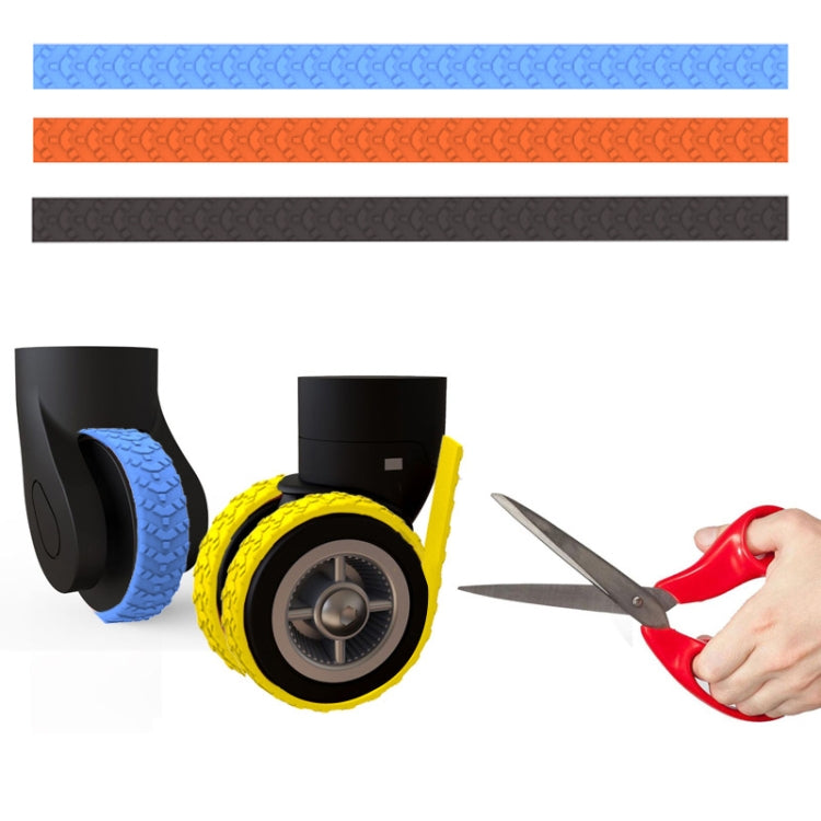 4pcs/ Set Cuttable Trolley Caster Cases Universal Wheel Silent Noise Reducing Silicone Protective Covers(Orange) - Accessories by PMC TechLife | Online Shopping South Africa | PMC TechLife | Buy Now Pay Later Mobicred