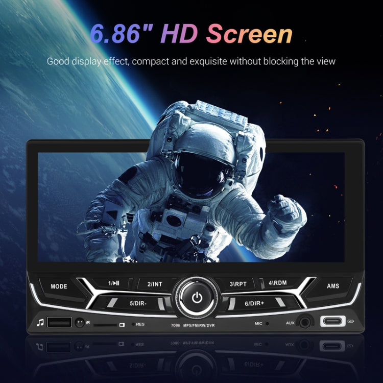 6.86inch Dual Butt Button Knob Player MP5 With Backup Camera Function / Bluetooth / CarPlay(Standard) - Car MP3 & MP4 & MP5 by PMC TechLife | Online Shopping South Africa | PMC TechLife | Buy Now Pay Later Mobicred