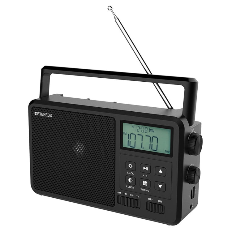 Retekess TR638 LCD Digital Display Full-Band Bluetooth FM Radio Support External Antenna(EU Plug) - free shipping - PMC TechLife - Order now!