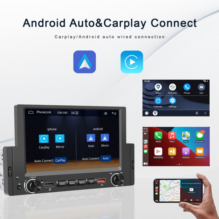 6.2 Inch MP5 Player Single Butt Universal Wired CarPlay Car Monitor, Model: Standard - Car MP3 & MP4 & MP5 by PMC TechLife | Online Shopping South Africa | PMC TechLife | Buy Now Pay Later Mobicred
