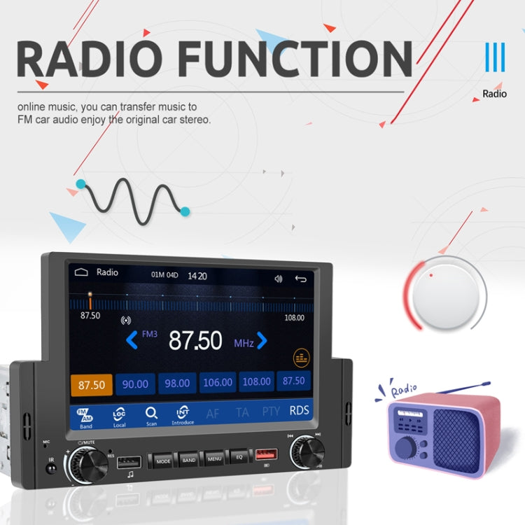 6.2 Inch MP5 Player Single Butt Universal Wired CarPlay Car Monitor, Model: Standard+4 Light Camera - free shipping - PMC TechLife - Order now!