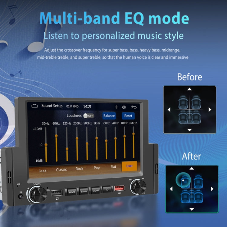 6.2 Inch MP5 Player Single Butt Universal Wired CarPlay Car Monitor, Model: Standard+AHD Camera - Car MP3 & MP4 & MP5 by PMC TechLife | Online Shopping South Africa | PMC TechLife | Buy Now Pay Later Mobicred