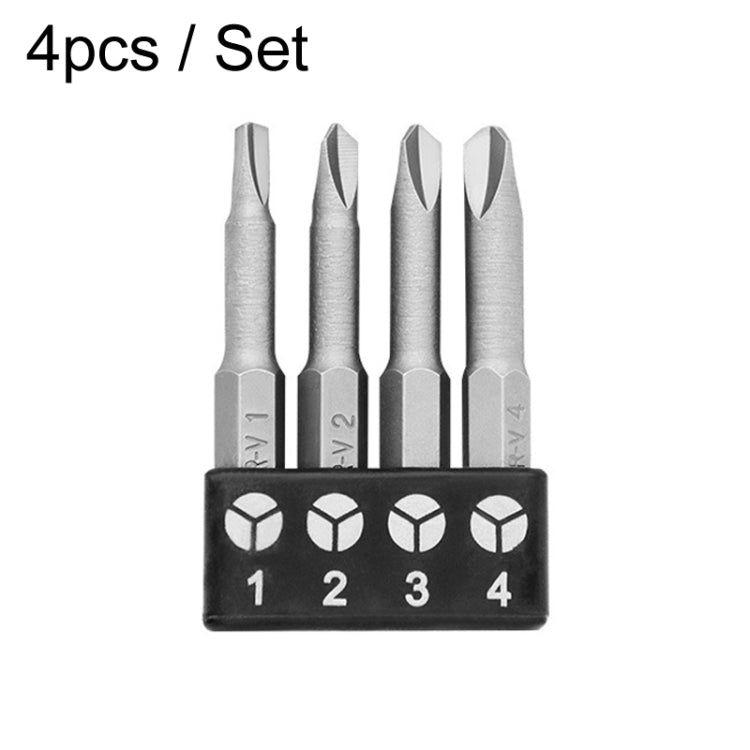 4pcs / Set Y-Shaped Chrome Vanadium Steel Bit Set Appliance Repair Electrical Drill Accessories With Magnetic - Drill & Drill Bits by PMC TechLife | Online Shopping South Africa | PMC TechLife | Buy Now Pay Later Mobicred