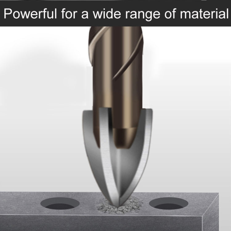 8mm Hexagonal Shank Spiral Flute Cross Alloy Drill Bits Glass Tile Four Edge Drivers - Drill & Drill Bits by PMC TechLife | Online Shopping South Africa | PMC TechLife | Buy Now Pay Later Mobicred