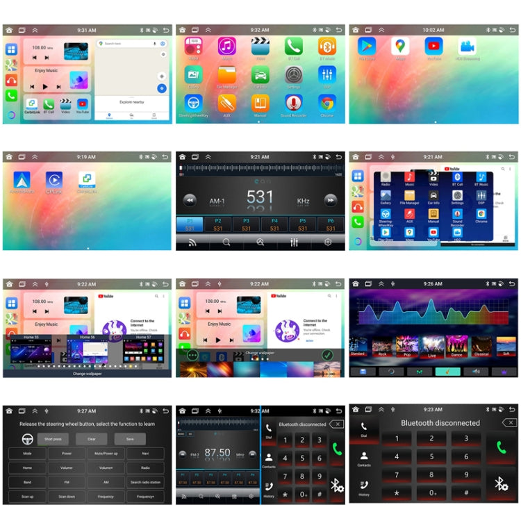 7inch Android 13.0 Dual Butt Universal Wireless Carplay Car Navigation Center Control All-In-One Monitor(Standard+AHD Camera) - Car MP3 & MP4 & MP5 by PMC TechLife | Online Shopping South Africa | PMC TechLife | Buy Now Pay Later Mobicred