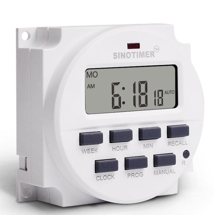 SINOTIMER TM618N-1 110V 7 Days Weekly Programmable Digital Electronic Timer Switch - Switch by SINOTIMER | Online Shopping South Africa | PMC TechLife | Buy Now Pay Later Mobicred