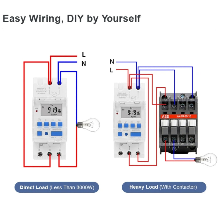 T SINOTIMER TM919A-5V 16A Din Rail Mount Digital Timer Switch Microcomputer Weekly Programmable Time Relay Control - Switch by SINOTIMER | Online Shopping South Africa | PMC TechLife | Buy Now Pay Later Mobicred