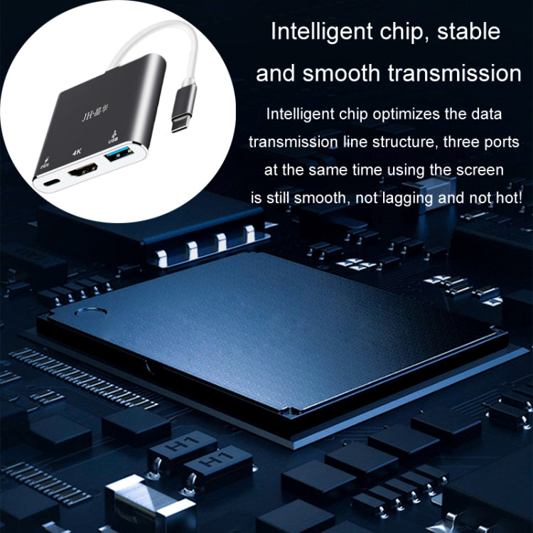 JINGHUA Z330 3 In 1 Type-C Docking Station HDMI 4K Adapter USB3.0 Interface Converter - free shipping - PMC Jewellery - Order now!