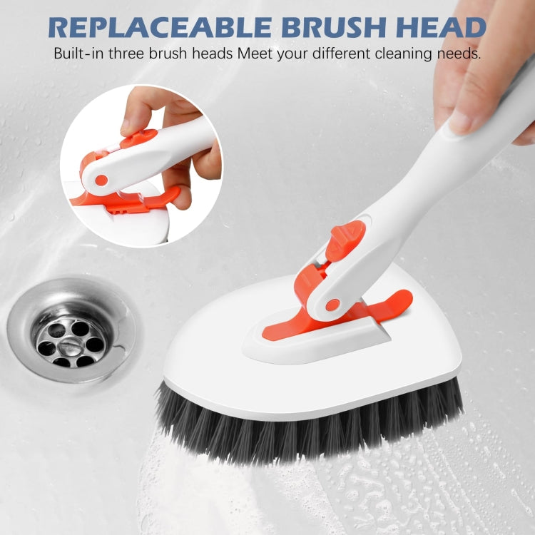 Shower Cleaning Brush With 52 Inch Adjustable Handle Tub Tile Scrubber Brush, Spec: Set 2 - free shipping - PMc TechLife - Order now!