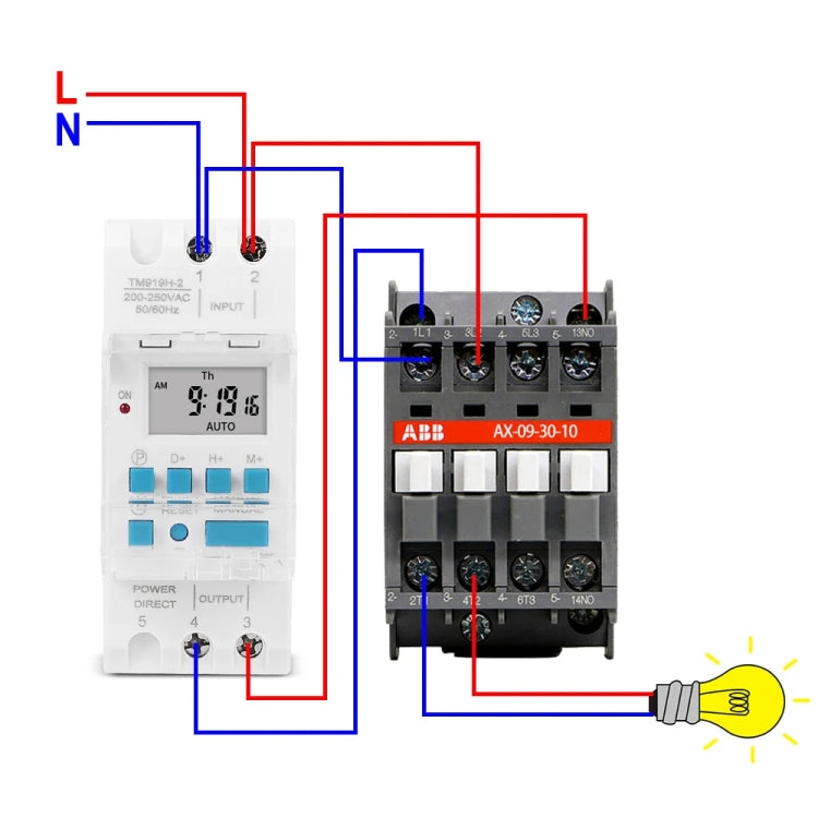 SINOTIMER TM919H-4 12V 16A DIN Rail 4 Pins Voltage Output Digital Switch Timer Automatic Cycle Timing Controller - Switch by SINOTIMER | Online Shopping South Africa | PMC TechLife | Buy Now Pay Later Mobicred