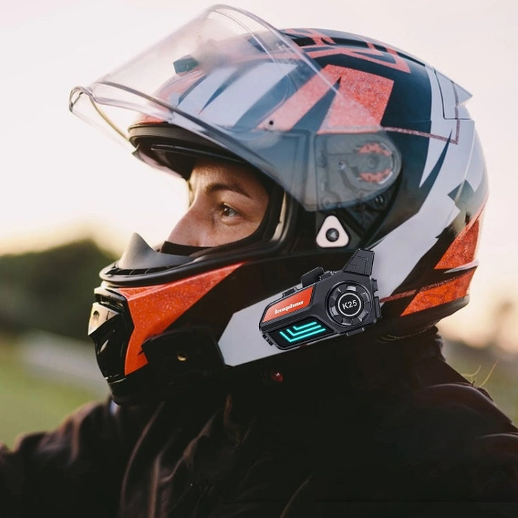 KUQIBAO Motorcycle Helmet Waterproof Bluetooth-compatible Headset With Light(Soft Microphone) - free shipping - PMC TechLife - Order now!