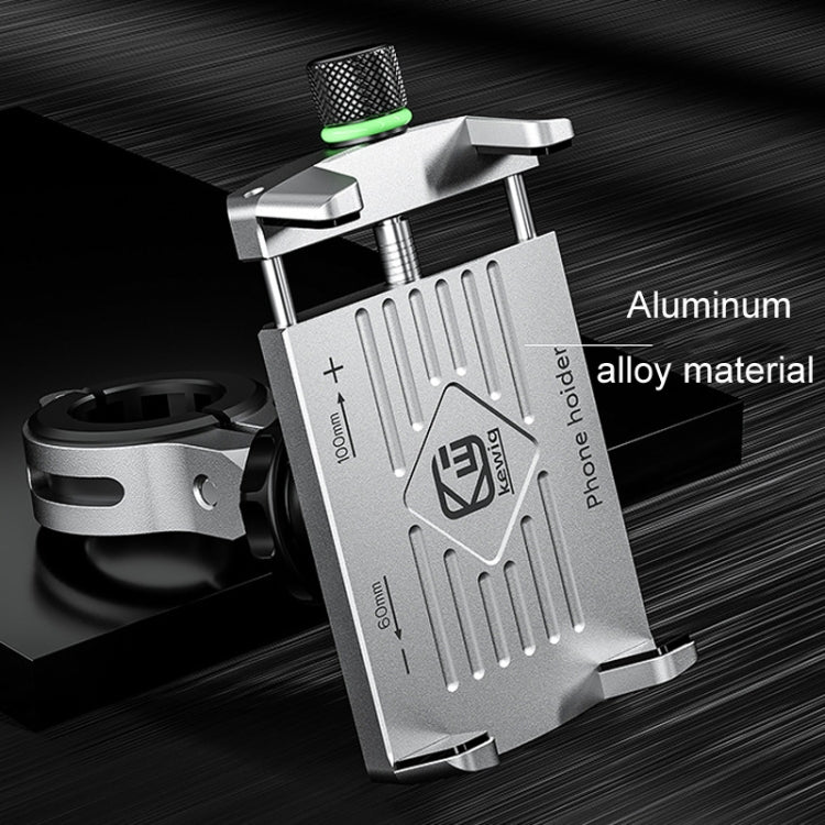 Kewig M7 Bicycle 4 Claws Aluminum Navigational Bracket Outdoor Cycling Cell Phone Holder(Blue) - Holder by Kewig | Online Shopping South Africa | PMC TechLife | Buy Now Pay Later Mobicred