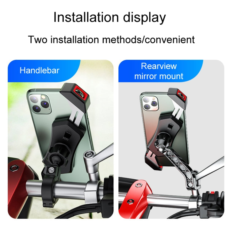 Kewig Bicycle 2 Claws Navigation Bracket Outdoor Cycling Cell Phone Holder With Safety Lock, Model: M12-B - Holder by Kewig | Online Shopping South Africa | PMC TechLife | Buy Now Pay Later Mobicred