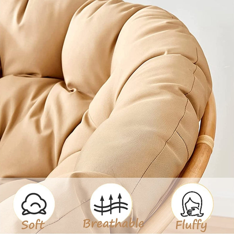 110x110cm Multifunctional Round Thickened Soft Hammock Cradle Cushion(Black) - free shipping - PMc TechLife - Order now!