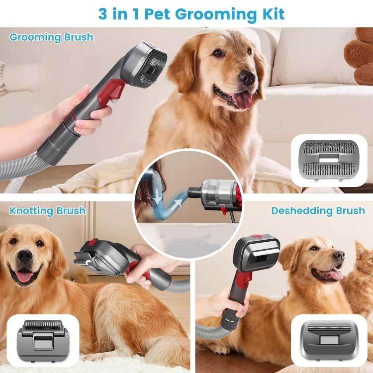 For Dyson V7 V8 V10 V11 V15 Pet 3 In 1 Grooming Suction Head Set With Hose - For Dyson Accessories by PMC TechLife | Online Shopping South Africa | PMC TechLife | Buy Now Pay Later Mobicred