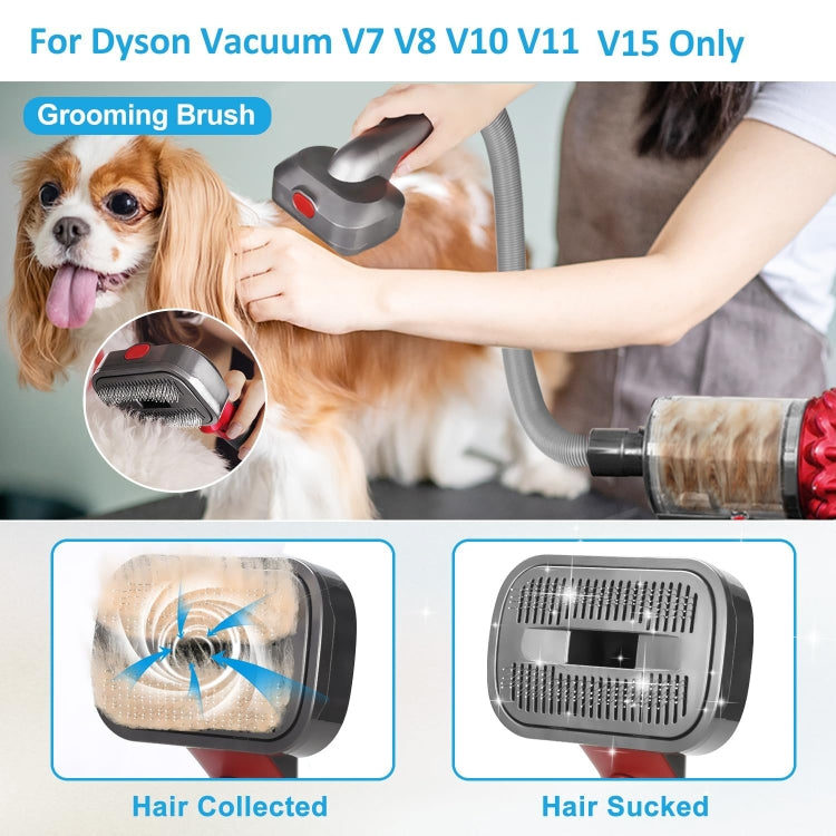 For Dyson V7 V8 V10 V11 V15 Pet 3 In 1 Grooming Suction Head Set With Hose - For Dyson Accessories by PMC TechLife | Online Shopping South Africa | PMC TechLife | Buy Now Pay Later Mobicred