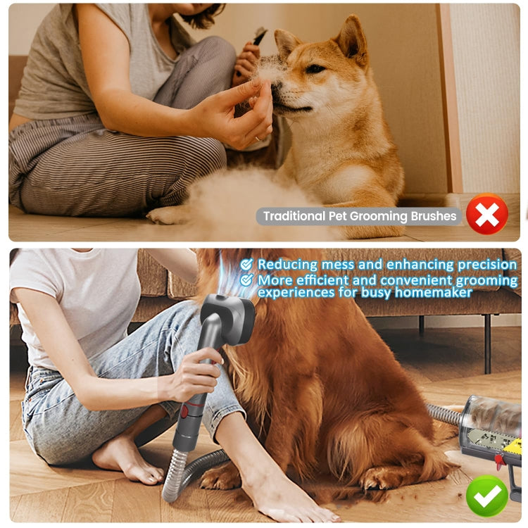 For Dyson V7 V8 V10 V11 V15 Pet 3 In 1 Grooming Suction Head Set With Hose - For Dyson Accessories by PMC TechLife | Online Shopping South Africa | PMC TechLife | Buy Now Pay Later Mobicred