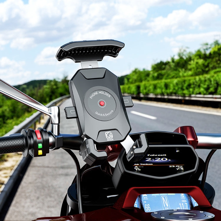 Kewig Motorcycle Heightened Navigation Bracket Outdoor Riding Anti-Theft Cell Phone Holder, Model: M14-C3 - Holder by Kewig | Online Shopping South Africa | PMC TechLife | Buy Now Pay Later Mobicred