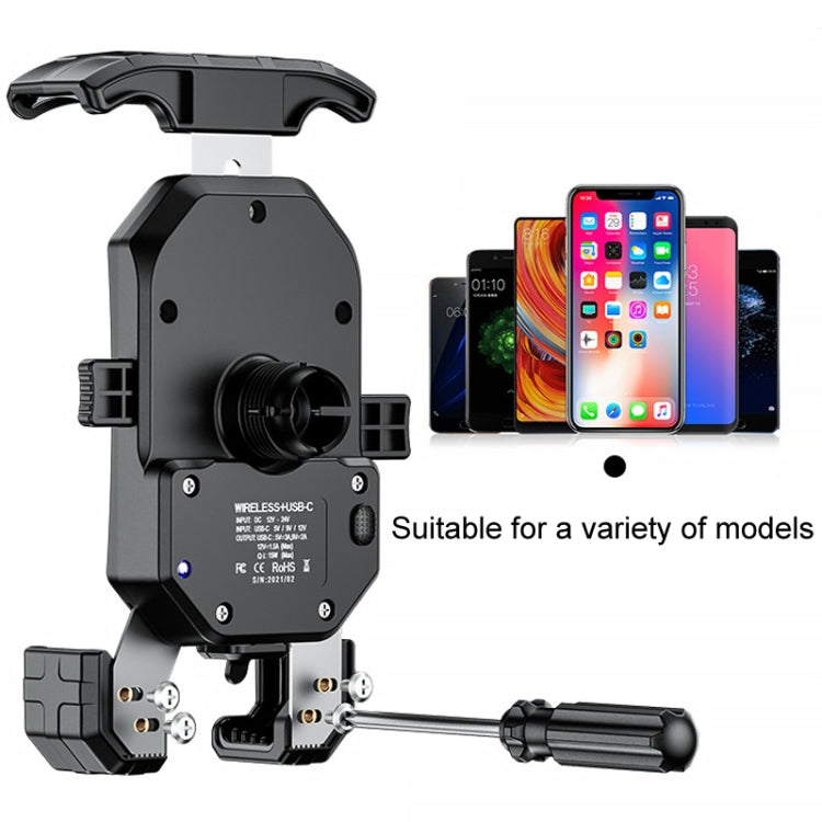 Kewig Motorcycle Heightened Navigation Bracket Outdoor Riding Anti-Theft Cell Phone Holder, Model: M14-C4 - Holder by Kewig | Online Shopping South Africa | PMC TechLife | Buy Now Pay Later Mobicred