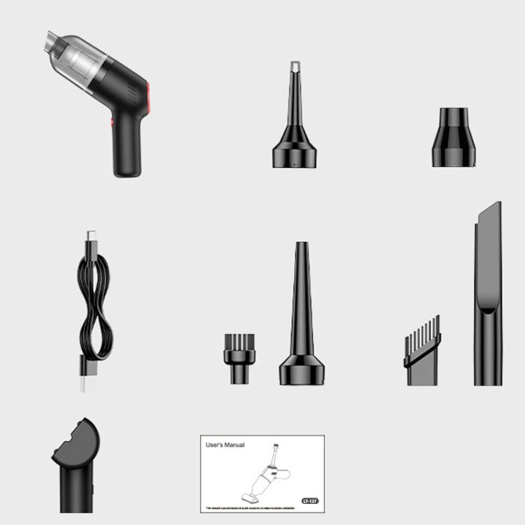 Wireless Charging Car Vacuum Cleaner Mini Handheld High Power Wet and Dry Vacuum Cleaner, Color: Blue - Vacuum Cleaner by PMC TechLife | Online Shopping South Africa | PMC TechLife | Buy Now Pay Later Mobicred