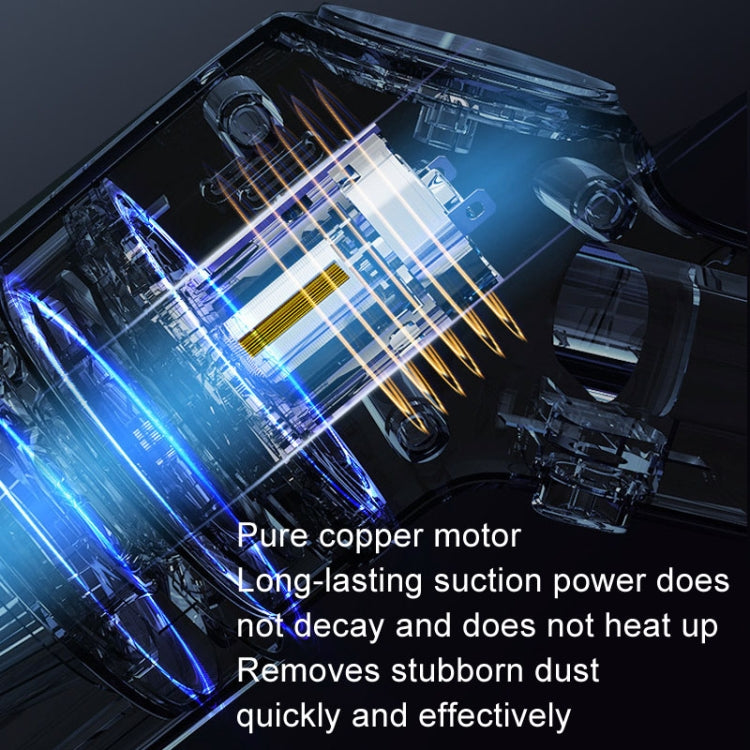 Wireless Charging Car Vacuum Cleaner Mini Handheld High Power Wet and Dry Vacuum Cleaner, Color: Blue - Vacuum Cleaner by PMC TechLife | Online Shopping South Africa | PMC TechLife | Buy Now Pay Later Mobicred