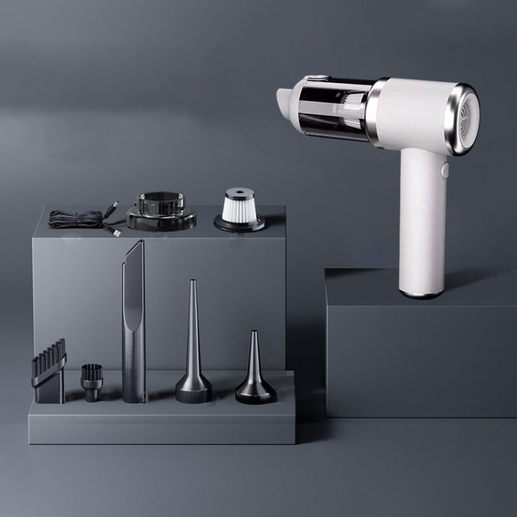 Car Vacuum Cleaner Vacuum Blower Dual Purpose Wireless Mini Vacuum Cleaner(White Silver) - Vacuum Cleaner by PMC TechLife | Online Shopping South Africa | PMC TechLife | Buy Now Pay Later Mobicred