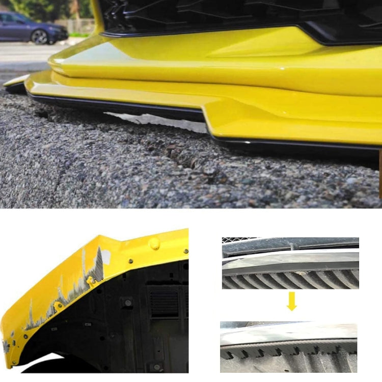 8pcs /Set Car Bumper Serrated Anti-collision Plate Decoration(Black) - Anti Collision Sticker by PMC TechLife | Online Shopping South Africa | PMC TechLife | Buy Now Pay Later Mobicred