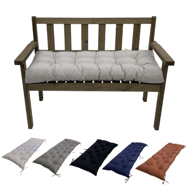 150x50x8cm Outdoor Bench Waterproof Sunscreen Thickened Soft Cushion(Black) - Cushions & Pillows by PMc TechLife | Online Shopping South Africa | PMc TechLife | Buy Now Pay Later Mobicred