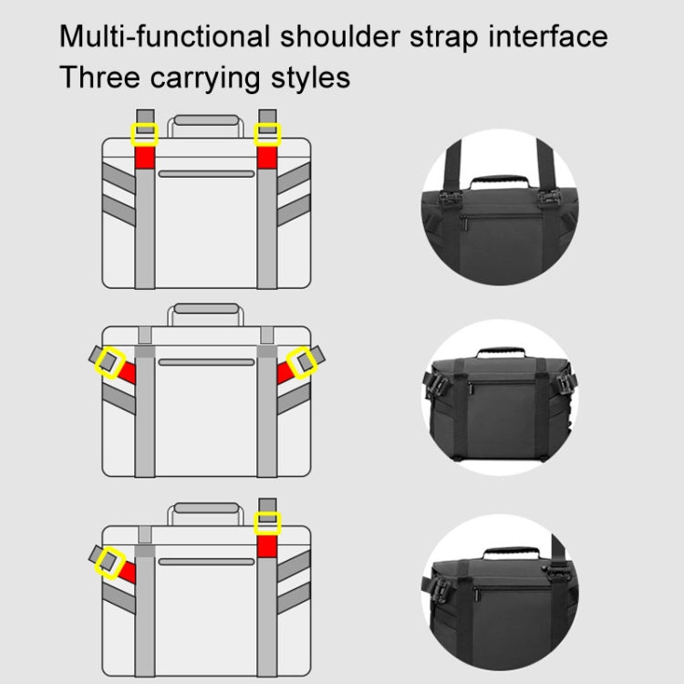 Cwatcun D115 Shoulder Crossbody Waterproof Leather Film DSLR Camera Bag, Color: Black Small - free shipping - PMC TechLife - Order now!