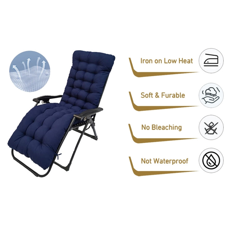 170x53x8cm Thickened Slip-on Home Recliner Cushion Garden Rocking Chair Cushion(Grey) - free shipping - PMc TechLife - Order now!