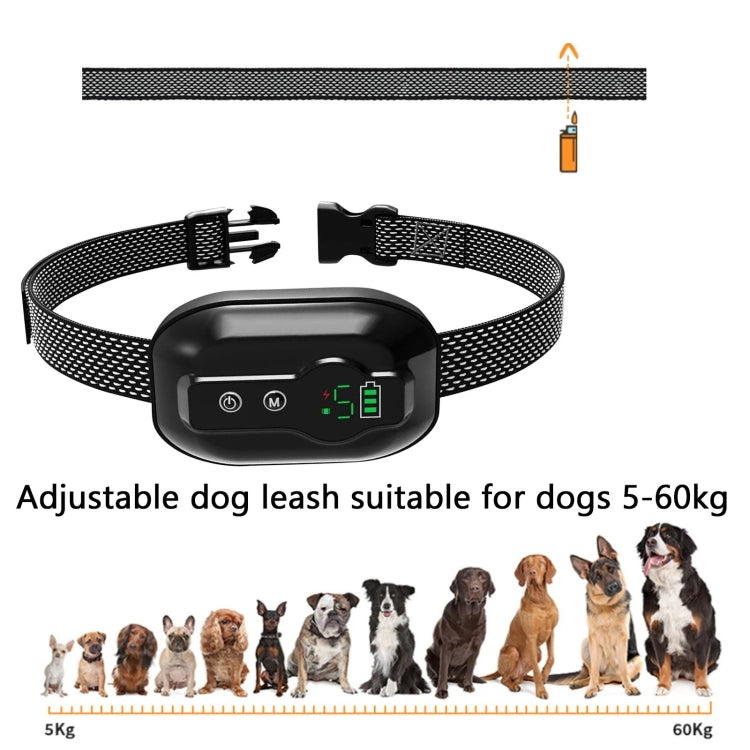 Anti-False Triggering Dog Bark Collar Waterproof Bark Stopper with 5 Adjustable Sensitivity(Black) - Training Aids by PMC TechLife | Online Shopping South Africa | PMC TechLife | Buy Now Pay Later Mobicred